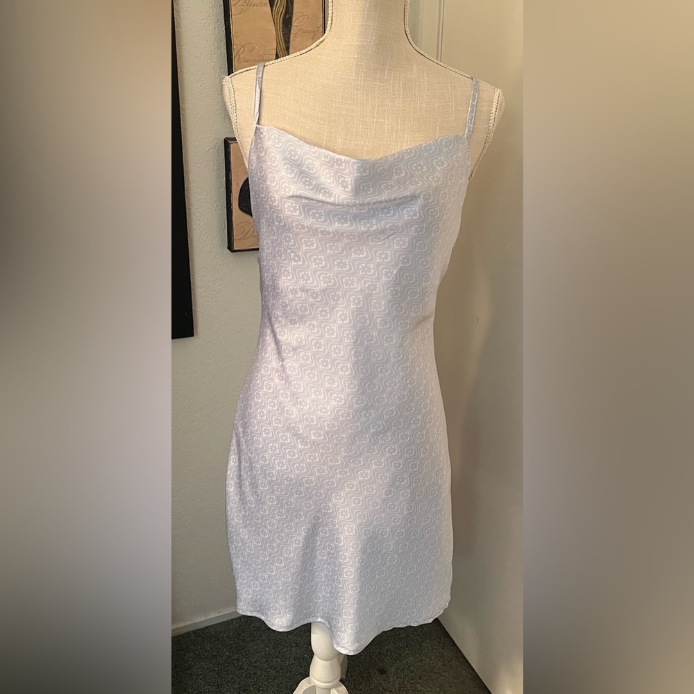 Hollister Light Blue Patterned Dress